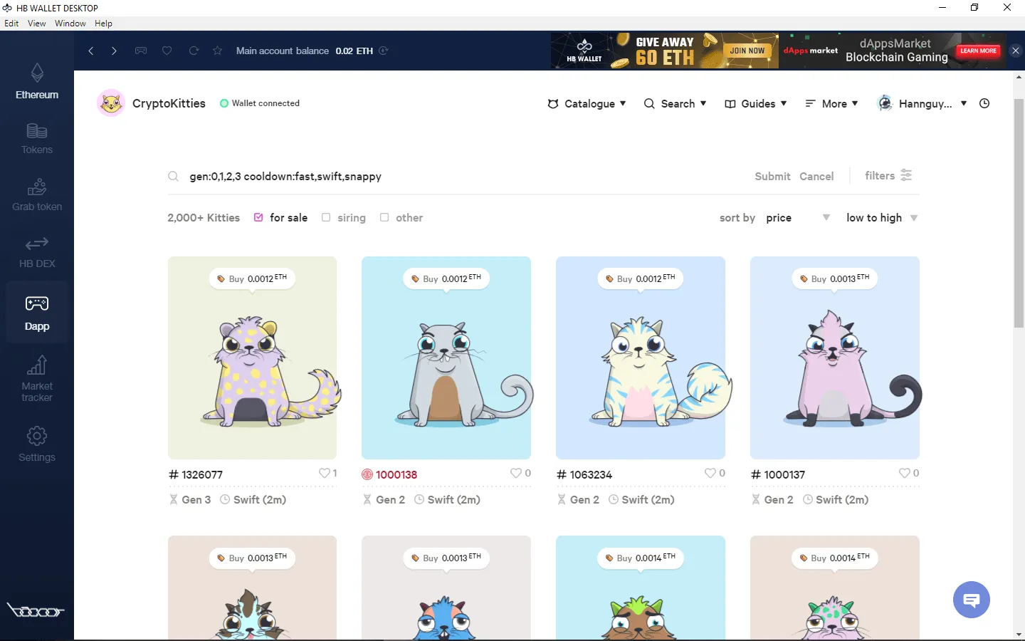 How To Play And Monetize Your Cryptokitties On HB Wallet 24 Cryptokitties marketplace