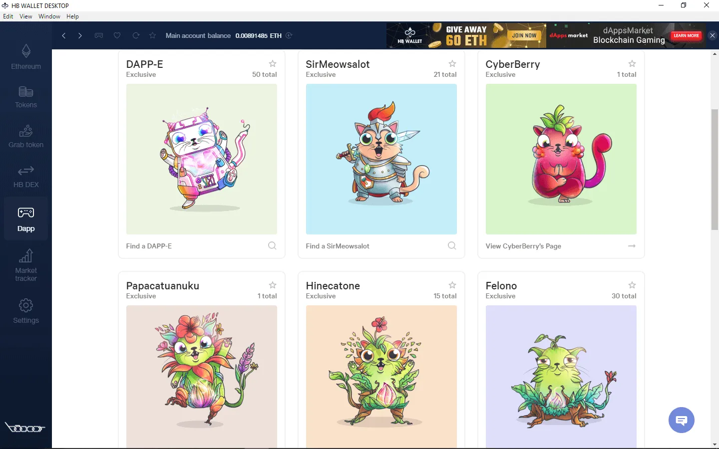 How To Play And Monetize Your Cryptokitties On HB Wallet 28 Exclusive Kitties