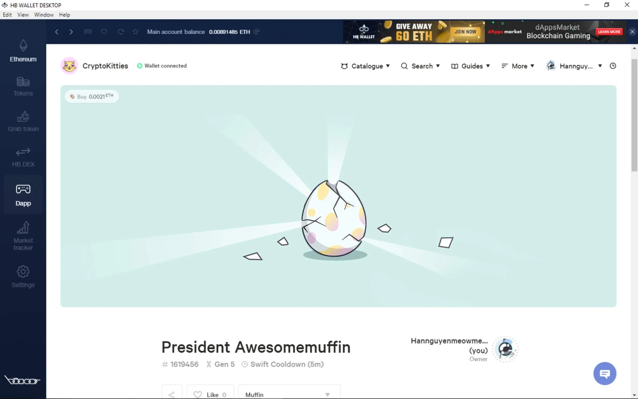 How To Play And Monetize Your Cryptokitties On HB Wallet 15 Hol' up! I'm coming.