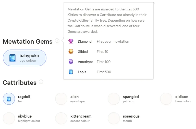 How To Play And Monetize Your Cryptokitties On HB Wallet 33 Mewtation Gems on Cryptokitties