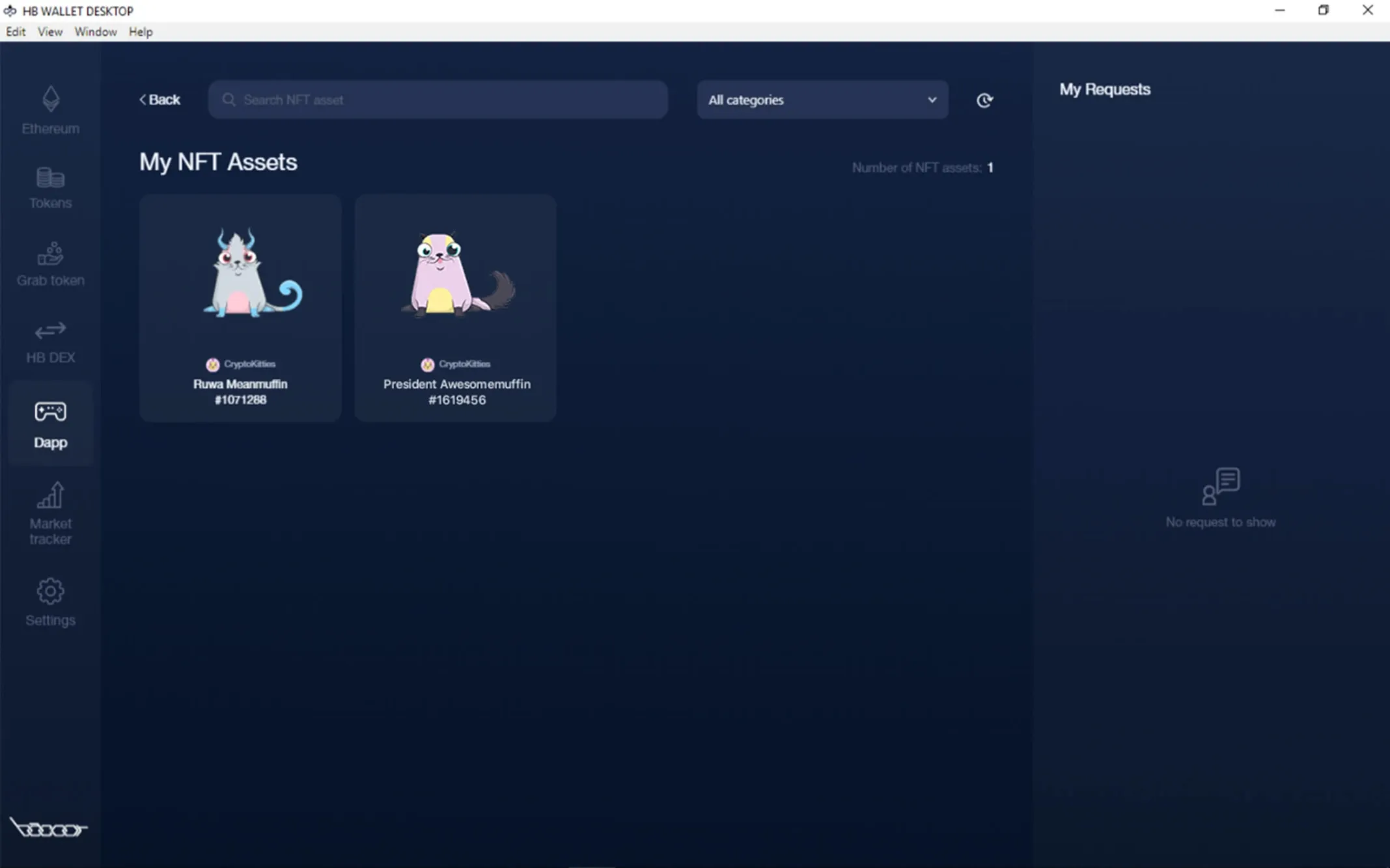 How To Play And Monetize Your Cryptokitties On HB Wallet 18 My NFT Assets