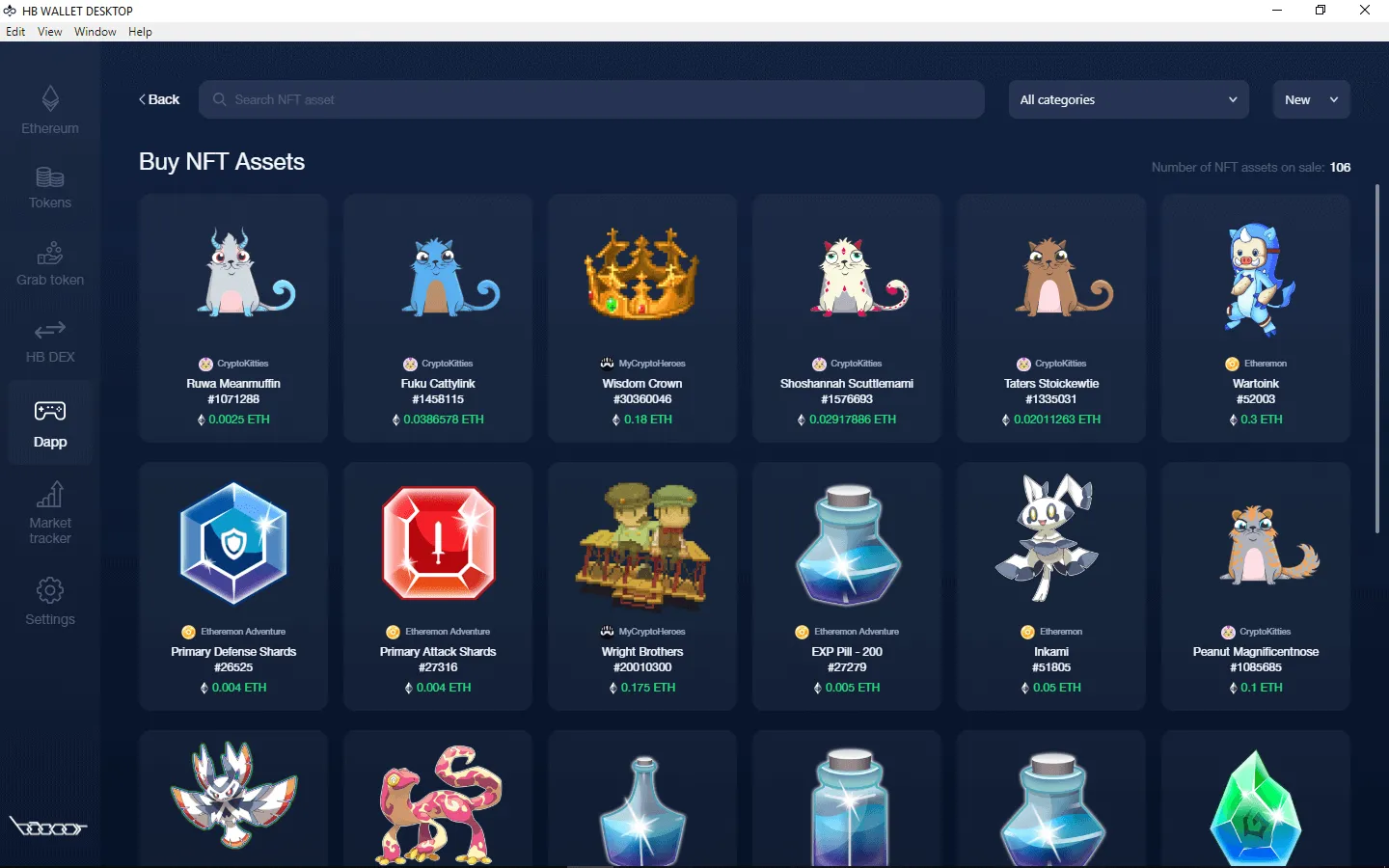 How To Play And Monetize Your Cryptokitties On HB Wallet 7 NFT Marketplace