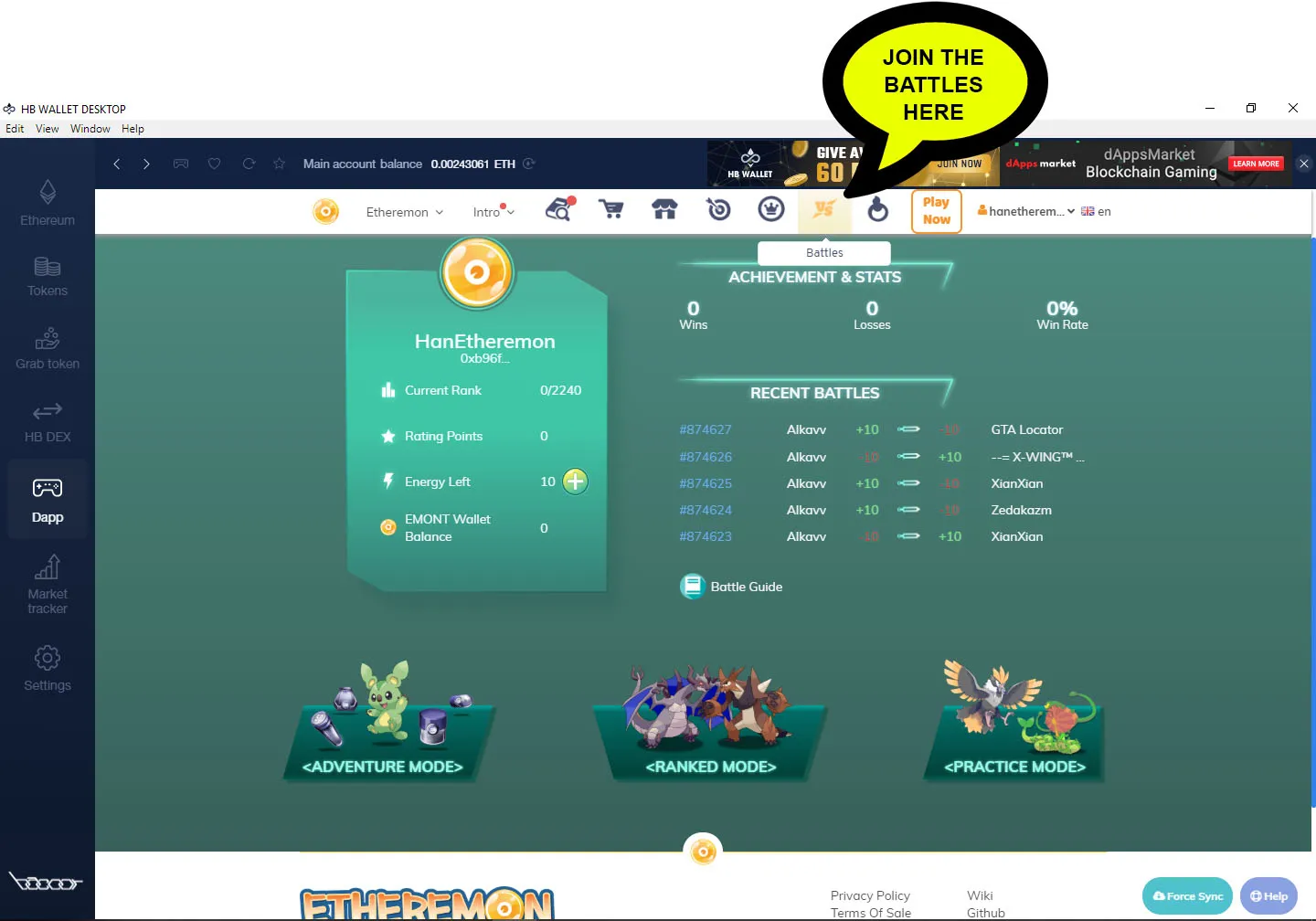 There are 3 main battle modes to play