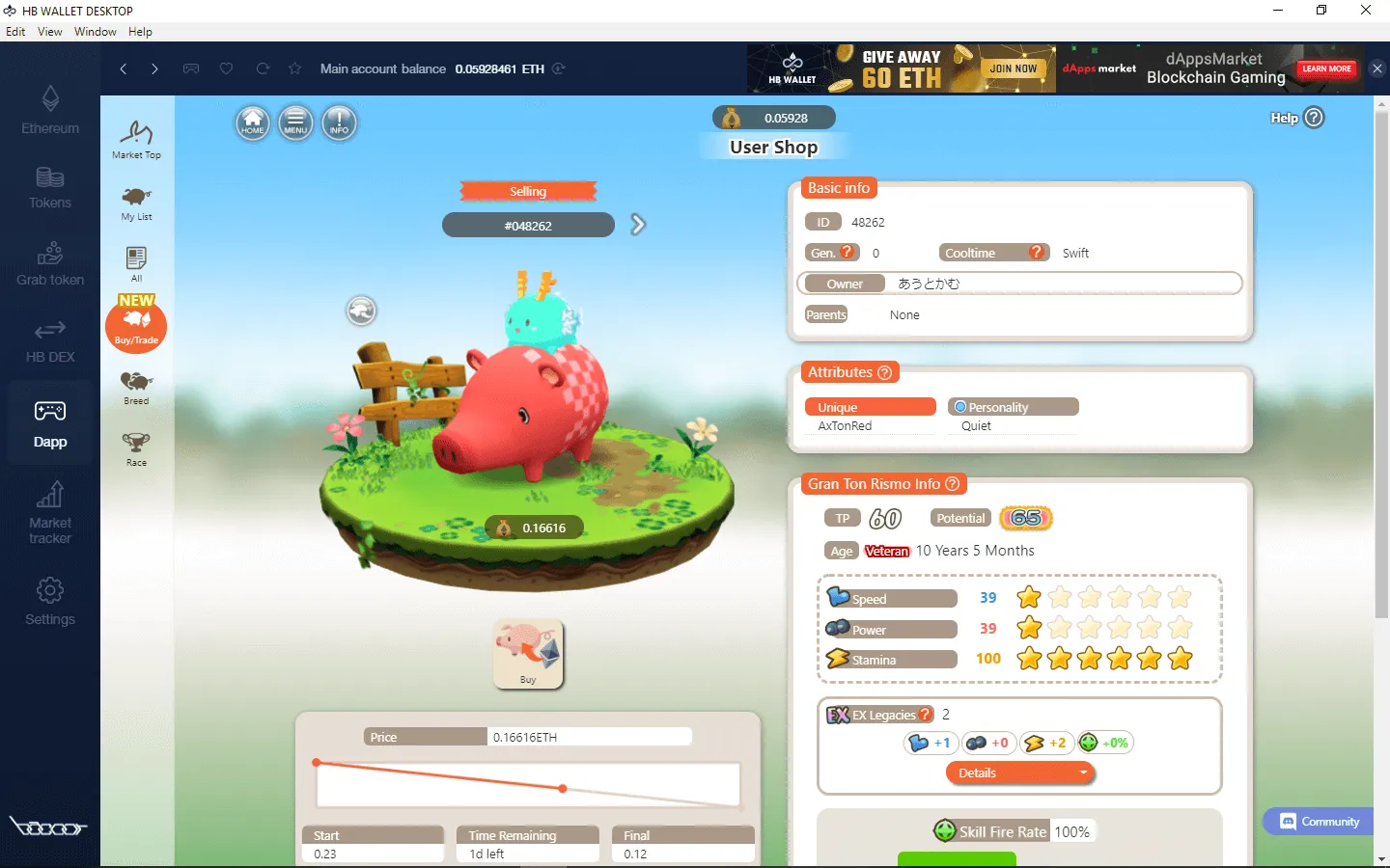 A Crypton with unique trait 'AxTonRed'