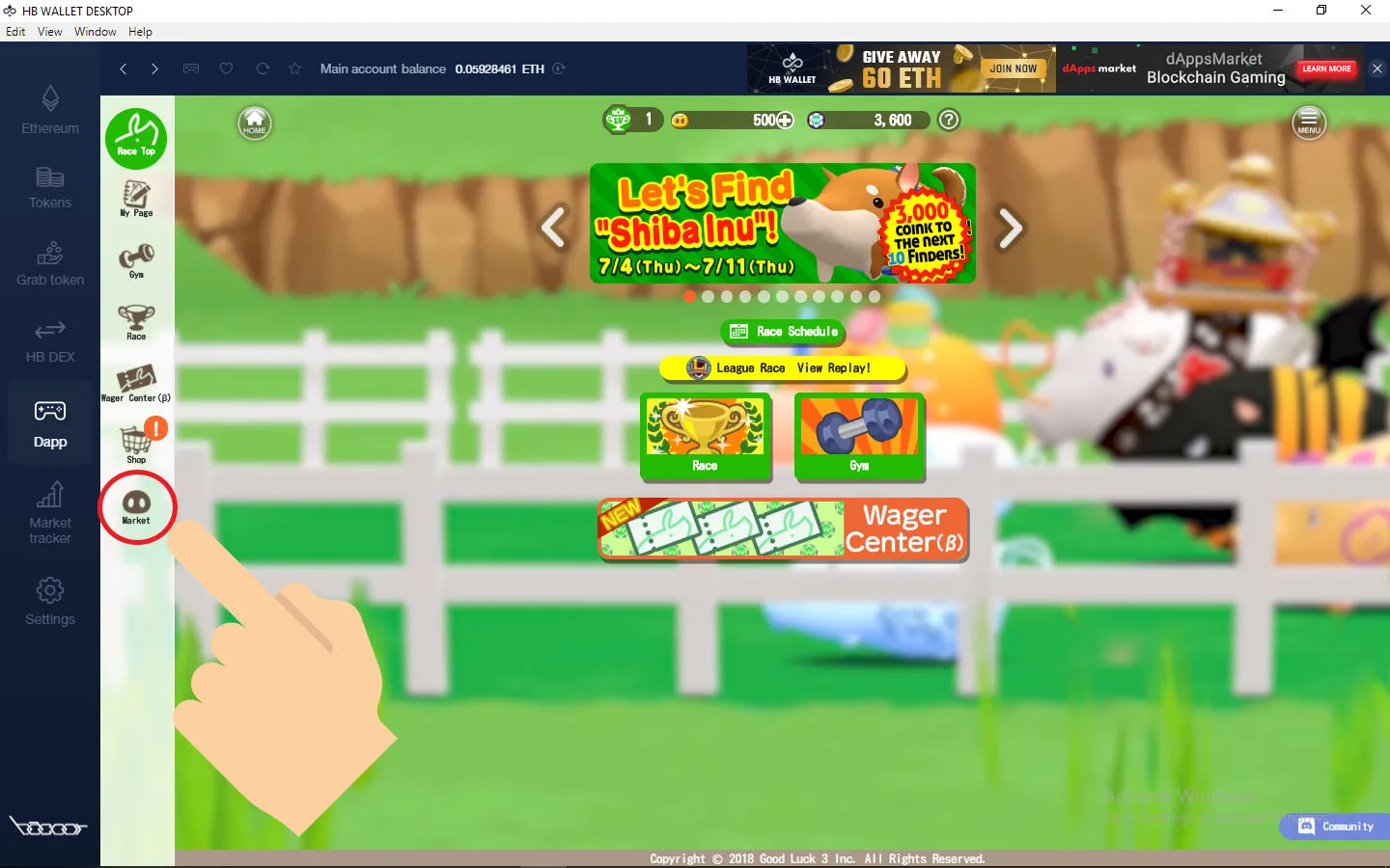 Access the Crypt-oink Market