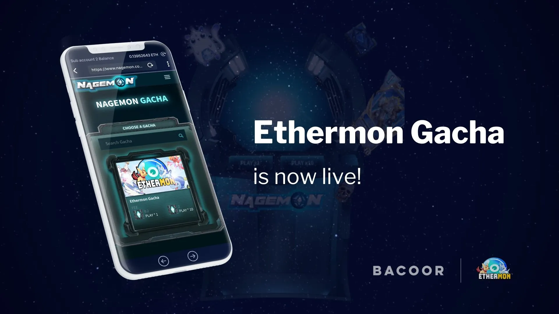 Ethermon Gacha is now live! 1 Ethermon Gacha is now live!
