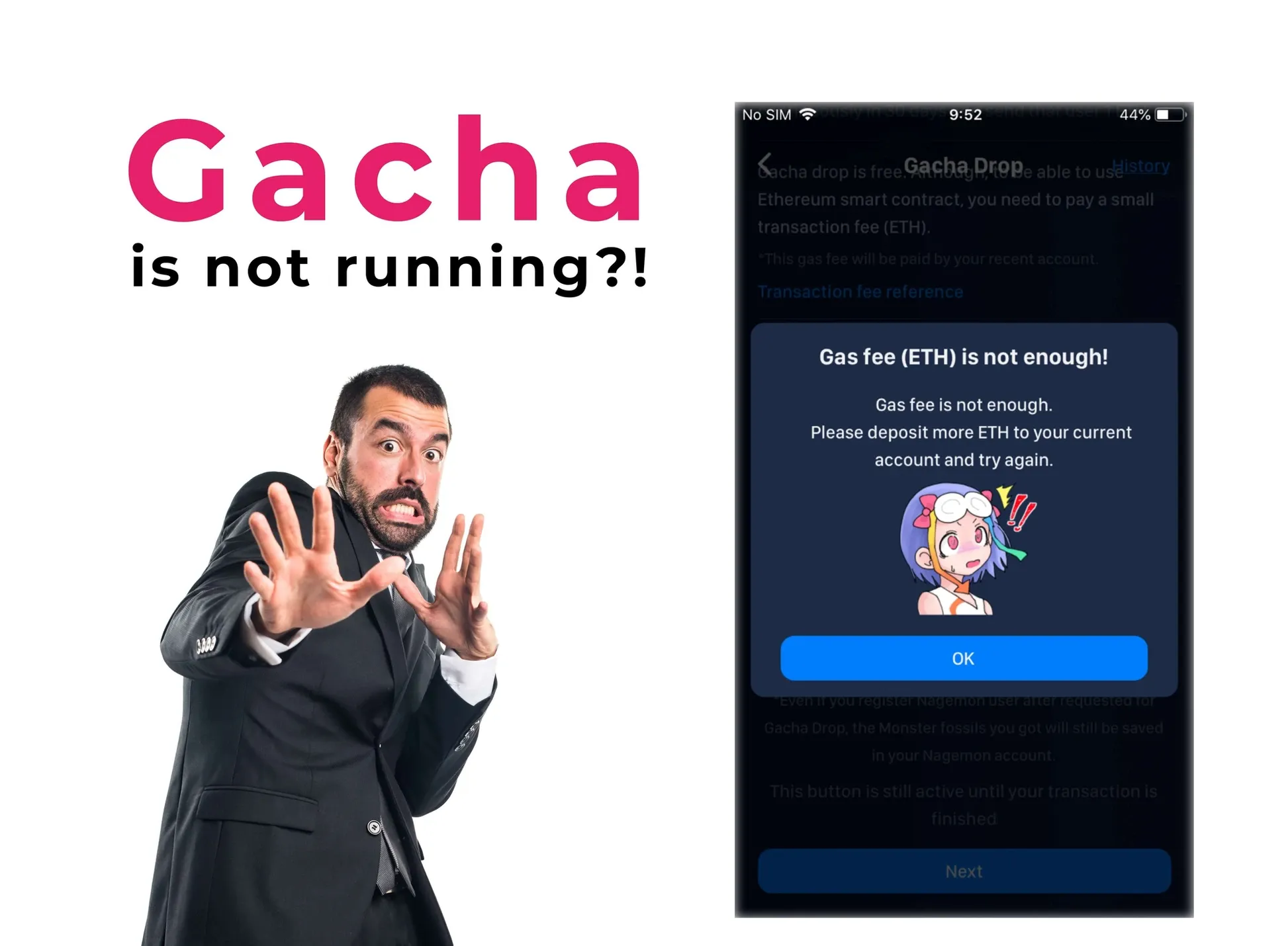 Gacha is not running