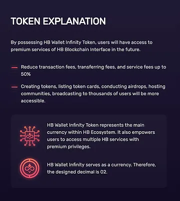 HB Wallet Infinity Token Description