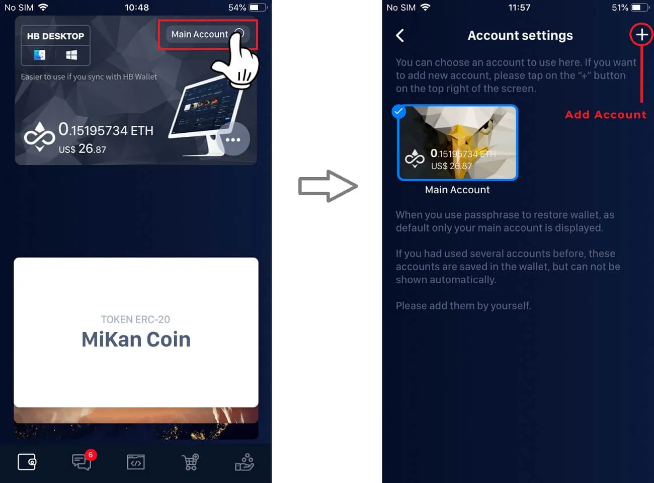 Important Updates on HB Wallet 3.3.7 3 HB Wallet Swap Account 3.3.7