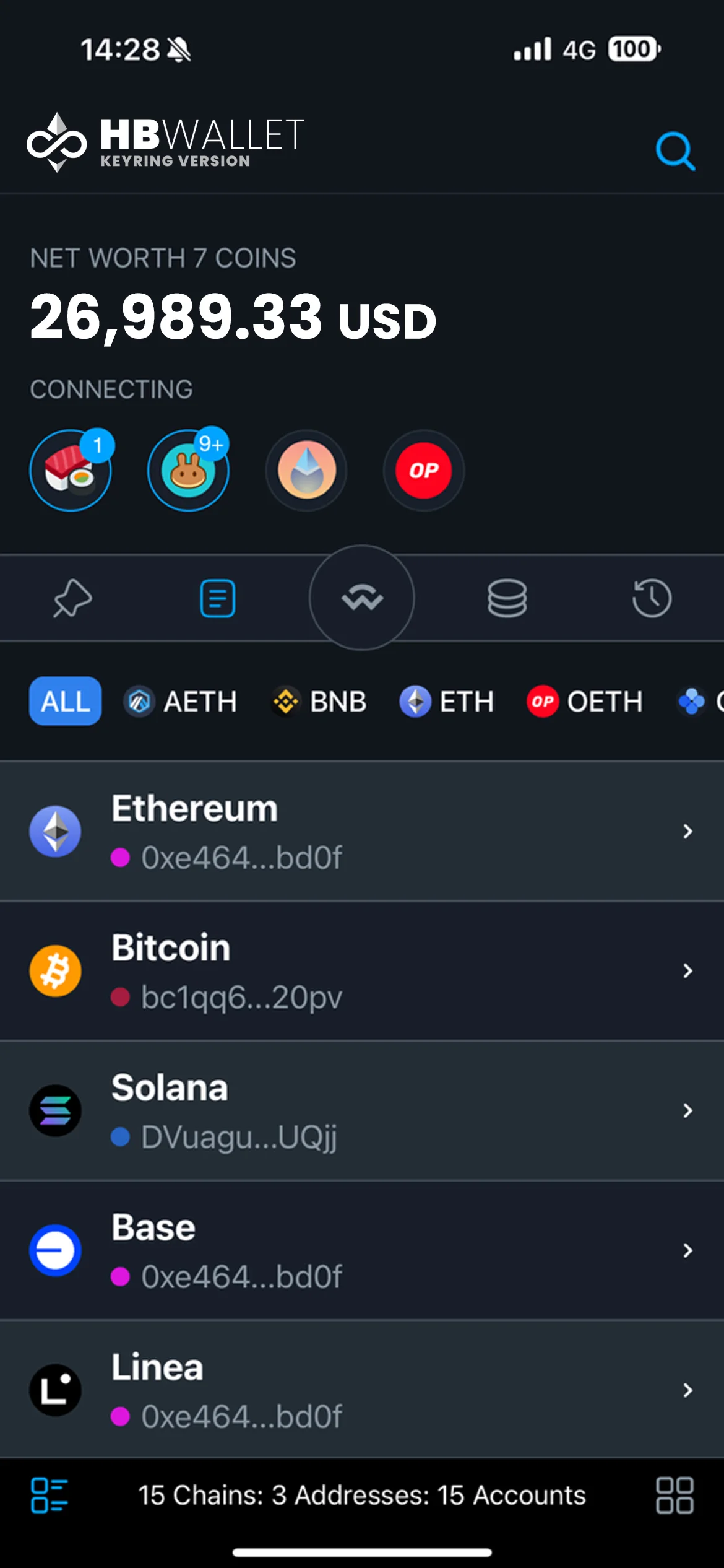 Home 39 Home Screen HB Wallet