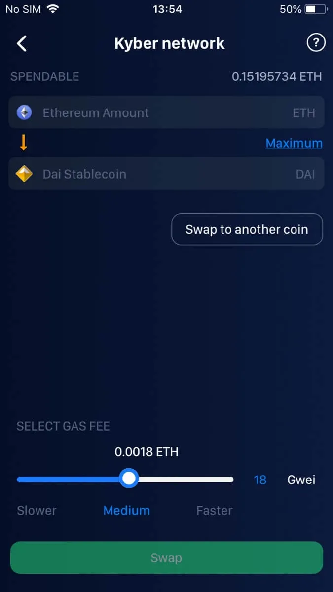 Important Updates on HB Wallet 3.3.7 6 Kyber Swap on HB Wallet