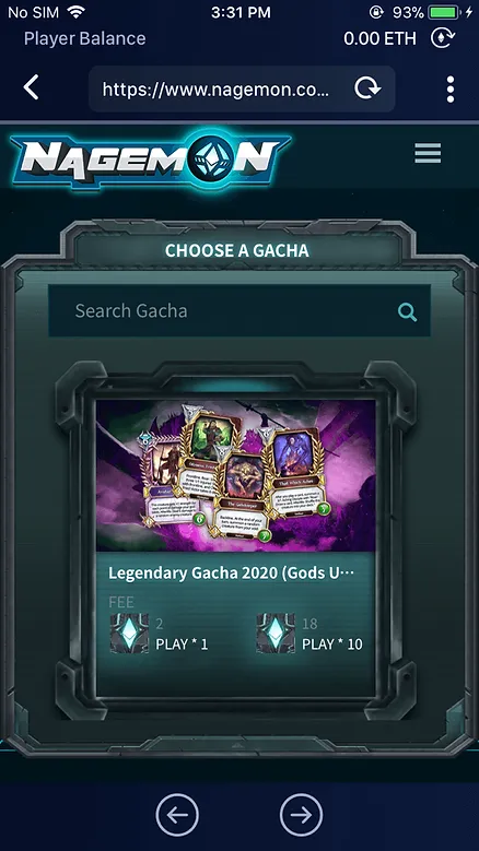 Legendary Gacha 2020 (Gods Unchained)