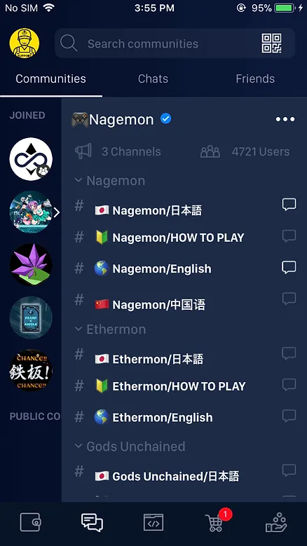 Nagemon Community in HB Wallet
