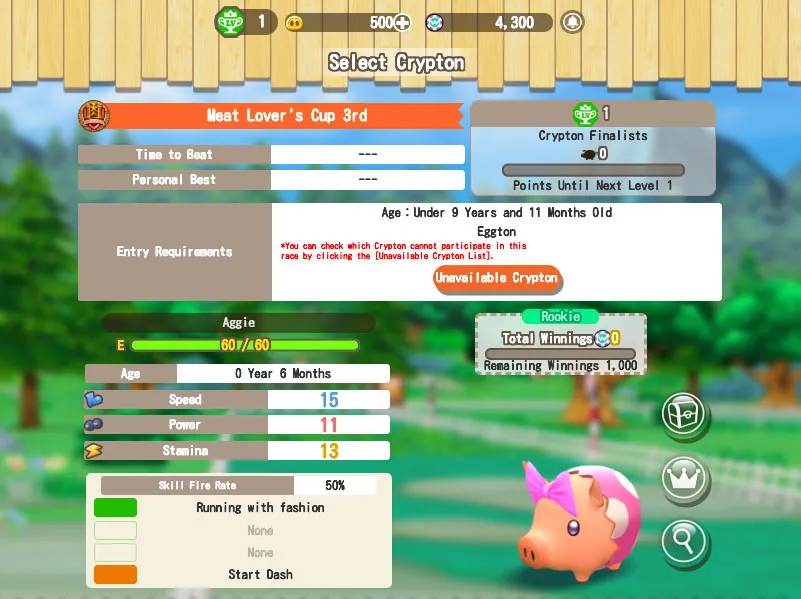 Only Eggtons under 9 years and 11 months old can attend Meet Lover's Cup