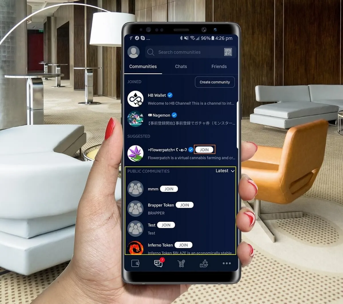 Much more fun with HB Wallet Mobile Version 3.3.1 6 Showing public communities