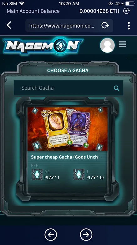 Super cheap Gacha (Gods Unchained)