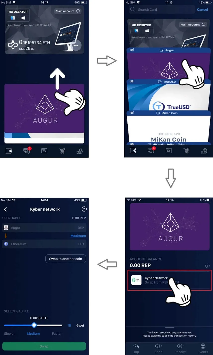 Important Updates on HB Wallet 3.3.7 7 Swap from Token to ETH
