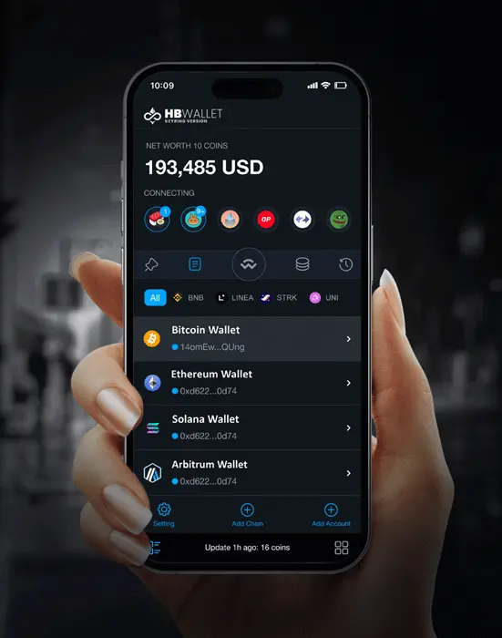 Home 49 add chain on hb wallet