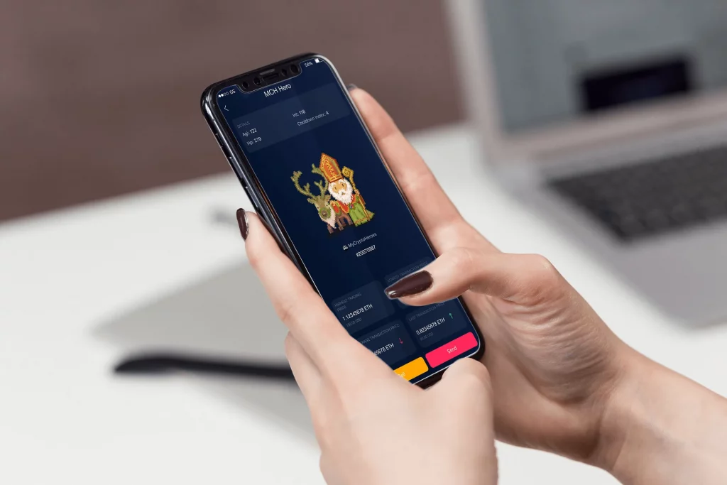 send nft assets erc721 tokens on hb dapps