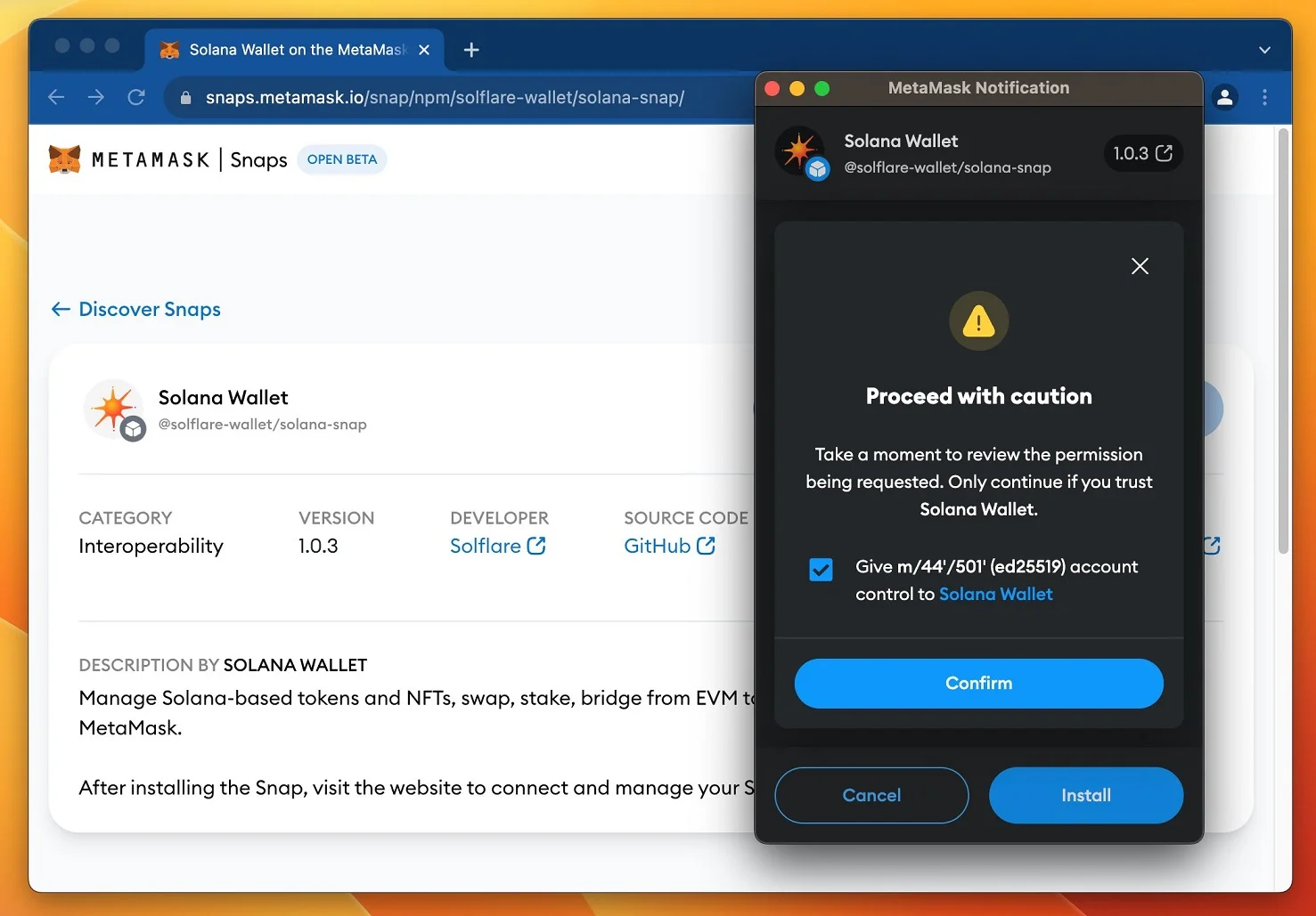 Does MetaMask Support Solana? A Deep Dive Into Compatibility and Workarounds 2 Metamask Snap and Solflare