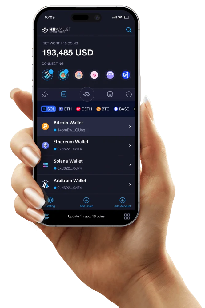 hb wallet app on iphone version 5.2